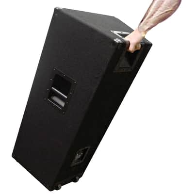 Pair of Dual 15" PA/DJ Speaker Cabinets with Titanium Horns Wheel Kit and Handle image 8