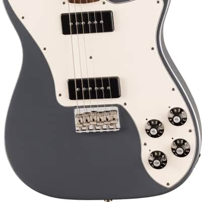 Fender Chris Shiflett Cleaver Telecaster Deluxe Electric Guitar. Rosewood Fingerboard, Charcoal Frost Metallic TGF33 image 2