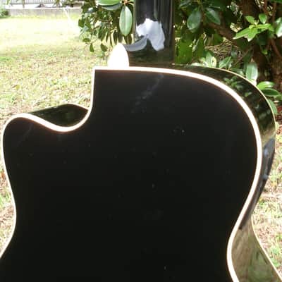 2020 K Yairi WY-2BK Electric Acoustic Guitar with cutaway+Original Hard Case etc. image 9