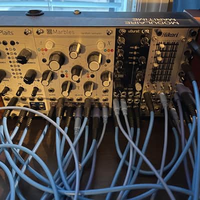 Hikari, Mutable Instruments, uBurst, 2hp, Modulaire Maritime Plaits, Marbles, Clouds, Atten/Mixer, Pluck image 1