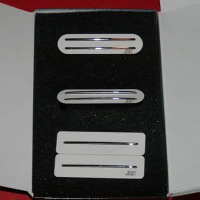 Joe Barden Engineering (JBE Pickups) HSS (Two-Tone Humbucker) strat pickup set White HSS Set TT White image 2