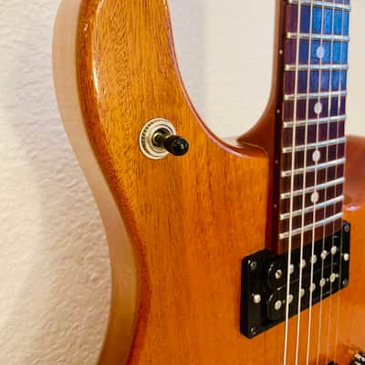 Washburn WMS Custom Shop USA Mahogany Body Set Neck with OHSC 1998 - Natural image 7
