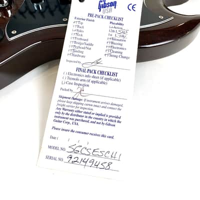 Gibson SG Classic 1999 Ebony Stain image 15
