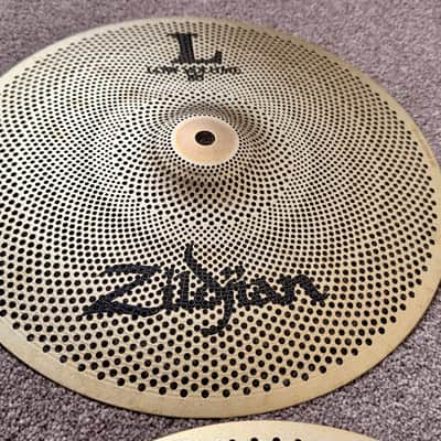 ✨ As-New Zildjian LV348 L80 Low Volume Cymbal Set (13/14/18") Buffed Bronze image 4