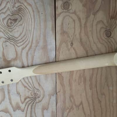 2 1/4 wide Custom No Inlay SS fret Guitar Neck Replacement DIY image 5