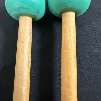 VINTAGE Mike Balter 4B Mallets, Medium Light Green Rubber, Birch-EXCELLENT #1 image 4