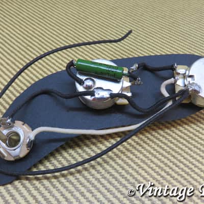 Upgrade wiring kit Pre-wired NOS PIO cap CTS pots fits Fender Precision PBass image 1