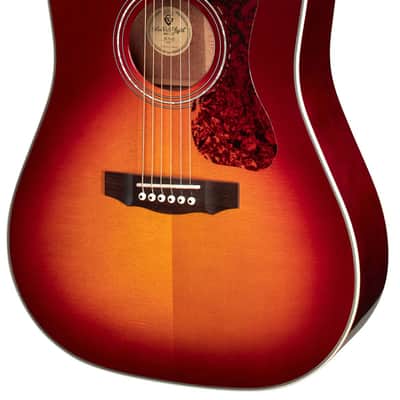 Guild Guild D-140 Cherry Burst Dreadnought Acoustic Cherry Burst image 2