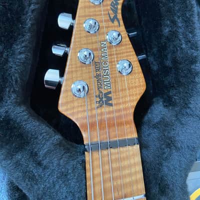 Ernie Ball Music Man Sabre with Maple Fretboard 2020 - 2024 - Honey Suckle image 5