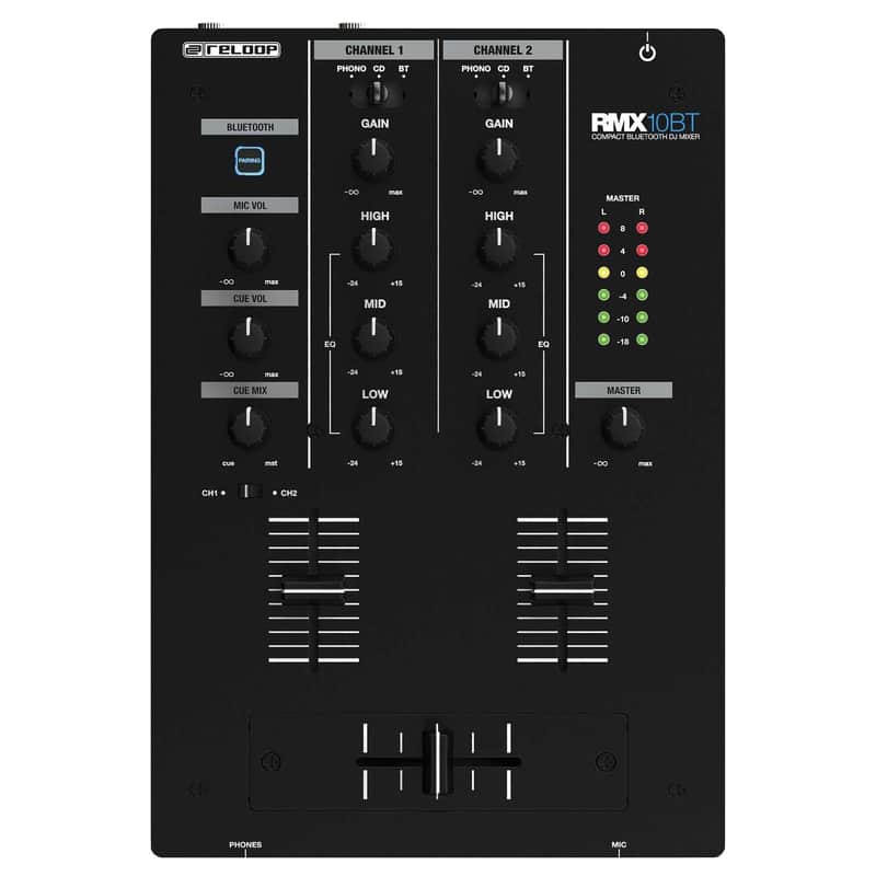 Reloop RMX-10BT 2-Channel DJ Mixer with Bluetooth image 1