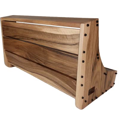 9U / 126hp Eurorack case MARIA • Rails + Threaded strips / Walnut / Unpowered image 5