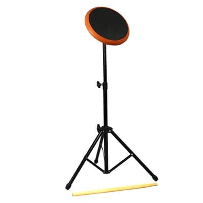 D'Luca Drum Practice Pad 8 Inch with Adjustable Stand, Sticks and Gig Bag image 2