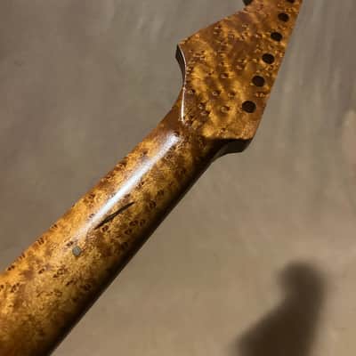 Super Rare Roasted Birdseye Strat Guitar Neck Fits Fender & Warmoth image 19