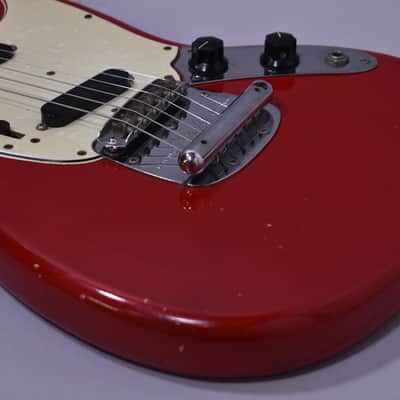 1965 Fender Mustang Dakota Red L-Series 'A' Neck w/OHSC image 10