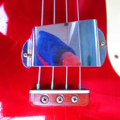 Mosrite The Ventures Bass Guitar, 1964, Candy Apple Red, Case image 8