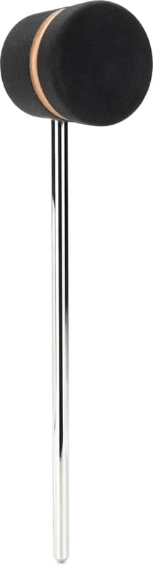 Low Boy Wood Bass Drum Beater - Lightweight  Black with Copper Stripes (2-pack) Bundle image 1