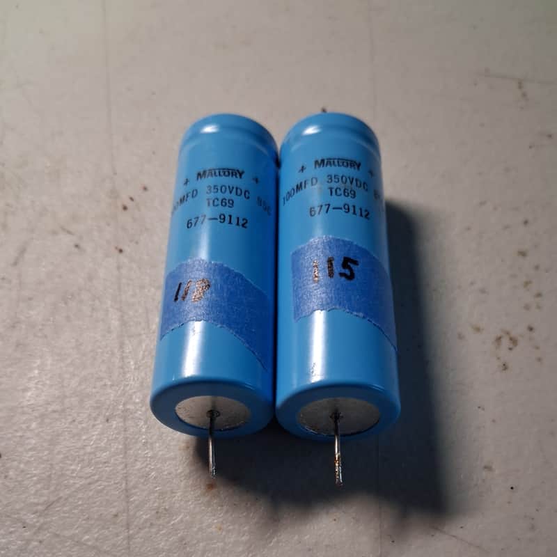 Mallory Vintage Marshall Amp Capacitors 1991 - Electrolytic 100uf 350vdc (2) image 1