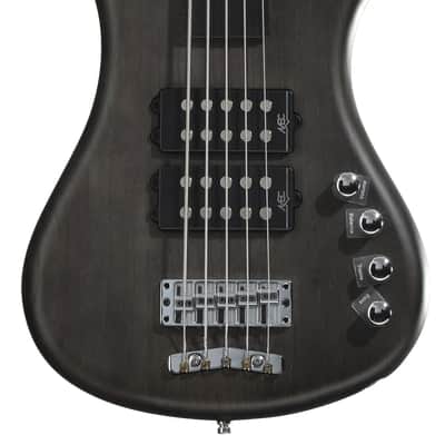 Warwick RockBass Corvette $$ Fretless 5-string Electric Bass Guitar - Nirvana Black Transparent Satin image 2