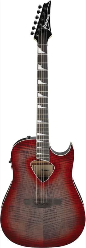Ibanez ALT50FARDB Altstar Acoustic Guitar in Red Doom Burst High Gloss image 1