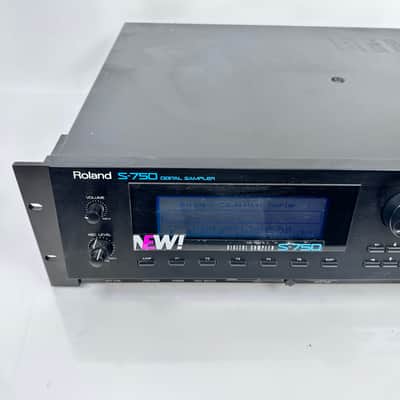 1991 Rare Roland S-750 Digital Sampler Rack Unit image 4