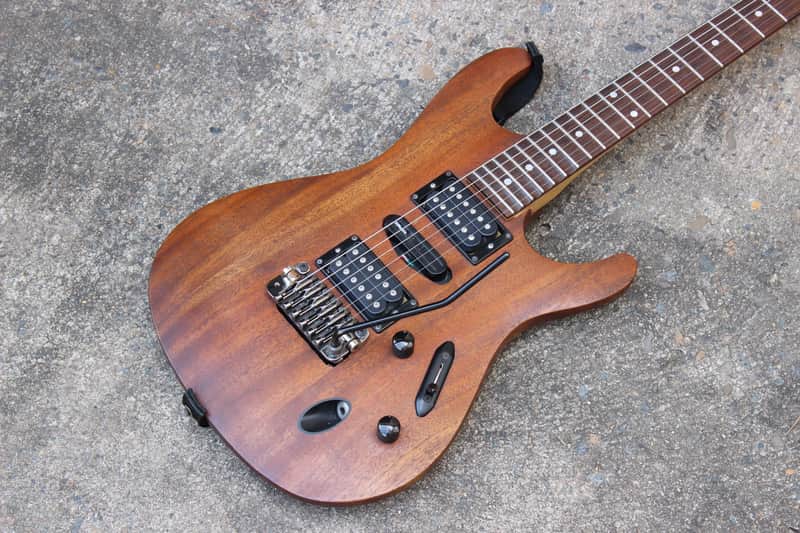 1992 Ibanez SV470 Japan MIJ Superstrat Electric Guitar (Mahogany) w/Hard Case image 1