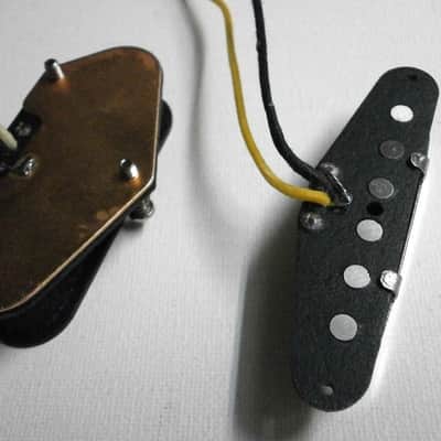 Telecaster BLACKGUARD A5 Guitar Pickups SET Bridge Neck Hand Wound Fender Q pickups Tele Nocaster image 4