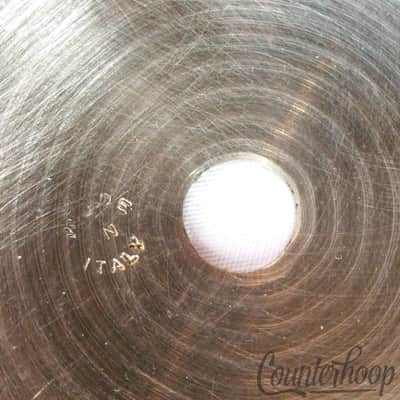 *Kashian 14"Bottom Hi-Hat Cymbal 1010g Made In Italy UFIP Sabian B20 Vintage 60s image 6