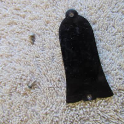 1965 Gibson Truss Rod With Original Screws Vintage Black Single Ply Truss Rod Cover For SG Jr & More image 3