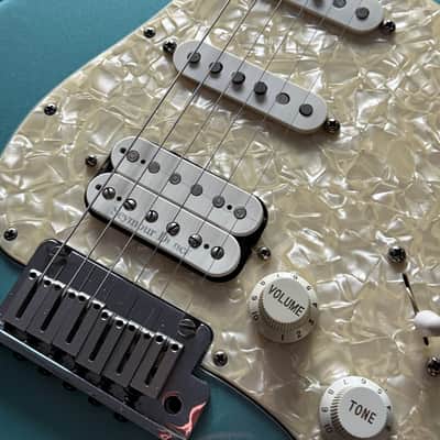 1997 Fender US Lone Star Stratocaster - Teal Green Metallic image 3