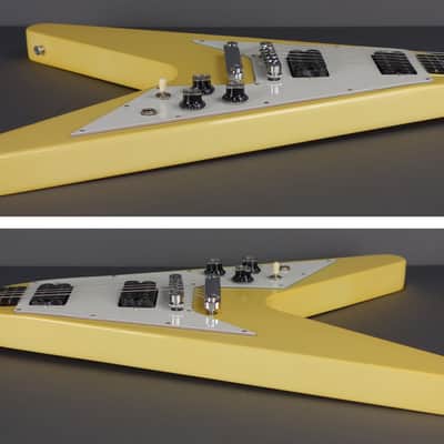 2007 Gibson Flying V Factor X Aged Classic White Ebony Neck & Hardshell Case image 4