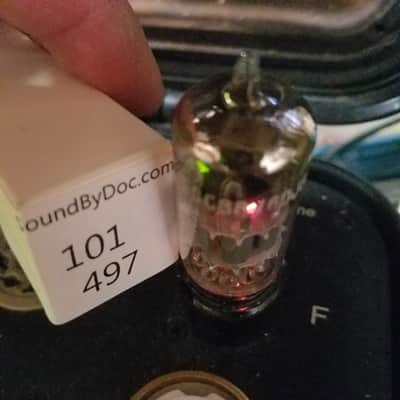 Amperex 6DJ8 AT1000 TESTED Vacuum Tube Heerlen D Getter GA0 GA2 Bugle Boy T2 ECC88 dual triode 1959 image 4