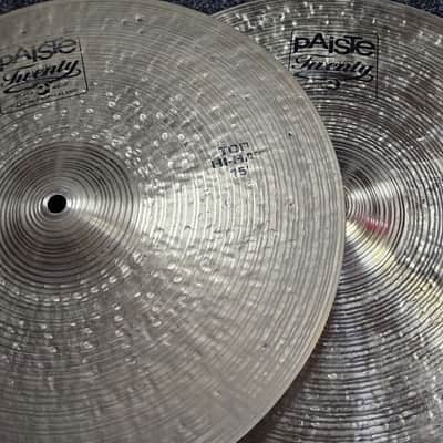 Hi-Hat Cymbals 15" Paiste Twenty Series USED! RKTNE130626 image 2