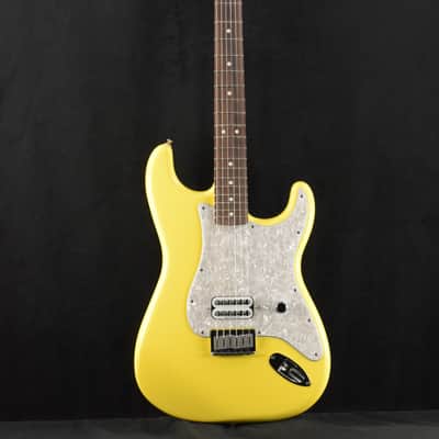 Mint Fender Tom DeLonge Stratocaster Graffiti Yellow Rosewood Fingerboard image 2