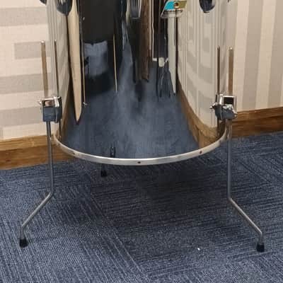 Ludwig 1980s Chrome Over Wood 16″ Single Headed Floor Tom Drum image 2