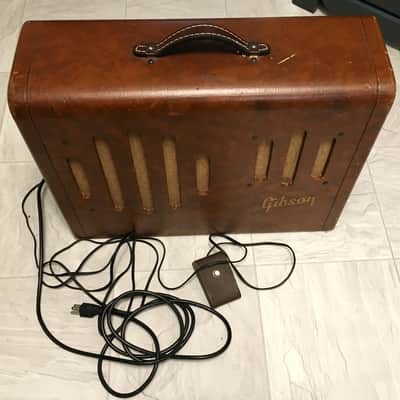 GIBSON GUITAR AMPLIFIER GA-50T SERVICED ORIGINAL PARTS FIRST MADE 1948 COSMETIC SHAPE A- GREAT SOUNDING HIGHLY DESIRABLE IN THIS CONDITION image 11