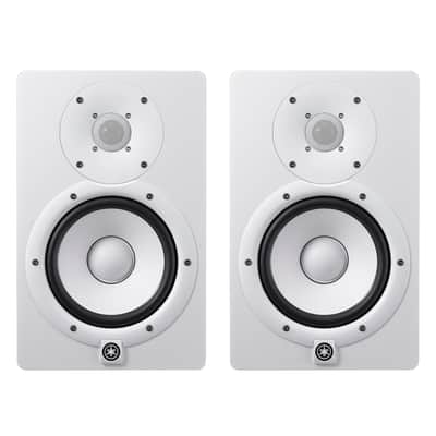 Yamaha HS7 6.5-Inch Studio Monitor Pair - White - Mint, Open Box - Used image 1