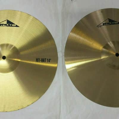 Pro Cym BECKENSATZ by Spizzichino Brass 20" Ride,16" Crash, 14"Hi-Hat für Einsteiger! Very Rare! image 3