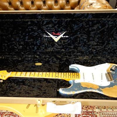 Fender Ltd Red Hot Strat Super Heavy Relic - Aged Lake Placid Blue image 8