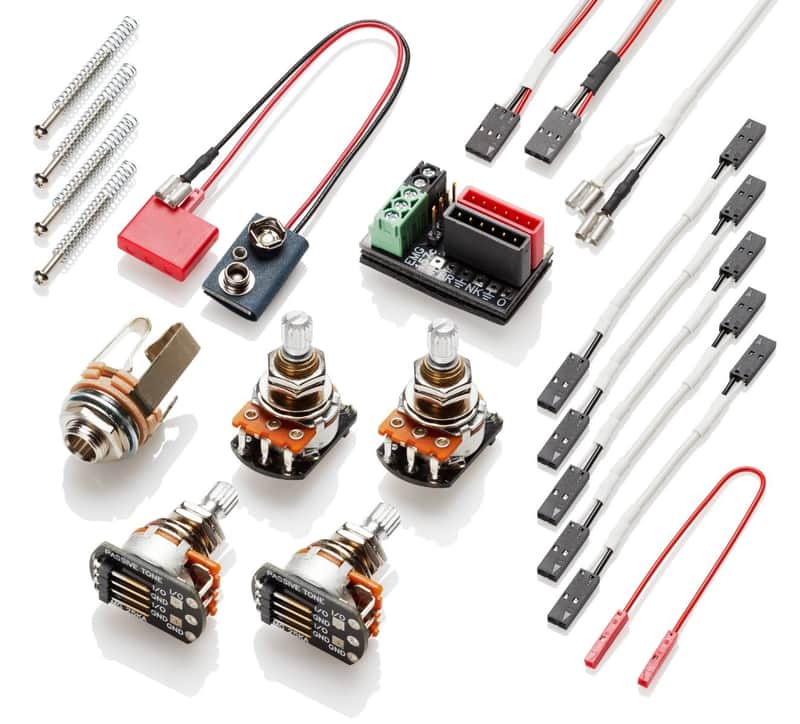 EMG Solderless Conversion Wiring Kit1-2 TW Pickups 2PPP Push& Pull Long Pots -NEW image 1