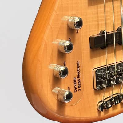Warwick RockBass Corvette Premium 4-String Left Handed Electric Bass Guitar - Natural image 5