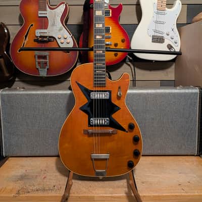 Harmony H7208 Roy Smeck Electric Guitar Vintage 1960 Natural image 2
