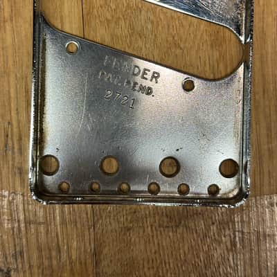 Fender Telecaster AVRI Bridge Plate custom number relic image 1