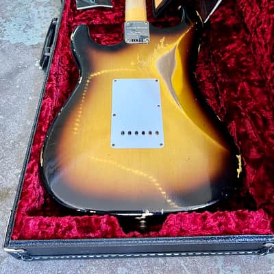Fender LTD 1967 Stratocaster HSS Heavy Relic HREL Custom Shop strat 2022 - Sunburst image 15