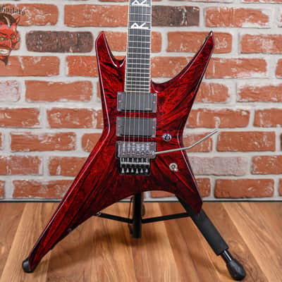 Jackson USA Custom Shop Warrior 27 Fret Built For Oli Herbert Crimson Swirl 2013 w/OHSC image 1