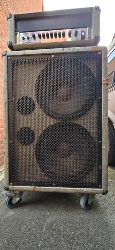 Marshall Jubilee Bass rig Late 80's - Silver/ grey tolex image 1
