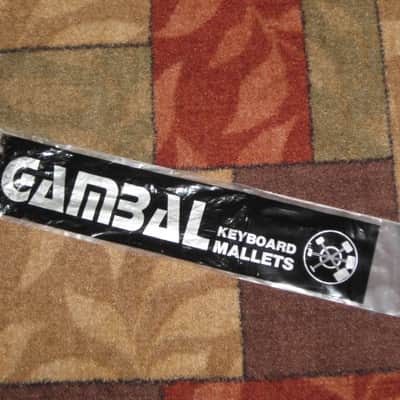 new old stock Gambal GPXH1 (UG13GPXH1) Glockenspiel, Bells, Xylophone Percussive Keyboard MALLETS, 1 & 1/4 inches Gray Very Hard Nylon Flat Ball Heads with Black Synthetic Shafts, with original packaging, from 1990s - early 2000s image 24