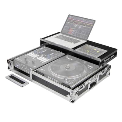 Odyssey FZGS1RA1272W DJ Coffin Glide Style Rane 12 / Rane 72 Combo Flight Case image 1