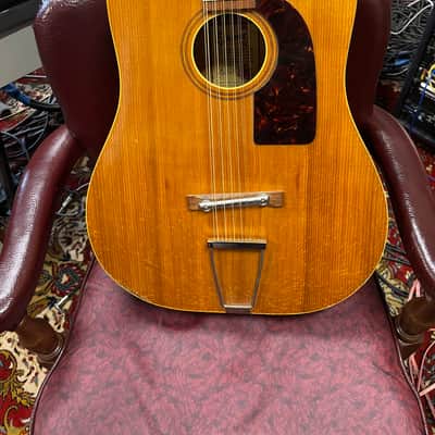 Egmond 12 String Dreadnought Acoustic Guitar 1960s image 2