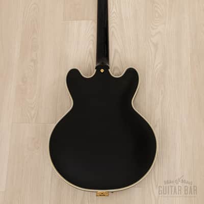 2015 ESP Edwards E-SA-168GJ Carved Top 355 Black w/ USA Pickups, Bigsby, Tags & Case, Japan image 3