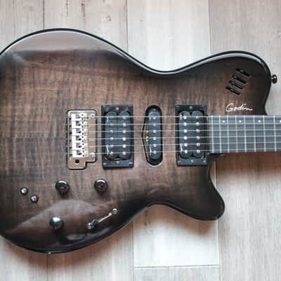 Godin xtSA 2010s - Trans Black - Natural Worn Relic *READ image 15